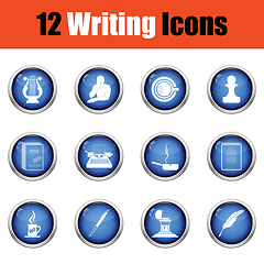 Image showing Set of writer icons