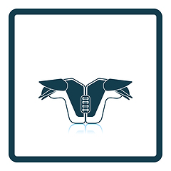 Image showing American football chest protection icon