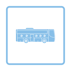 Image showing Football fan bus icon