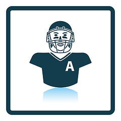Image showing American football player icon