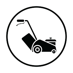 Image showing Lawn mower icon