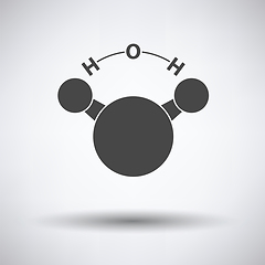 Image showing Icon of chemical molecule water