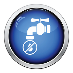 Image showing Water faucet with dropping water icon