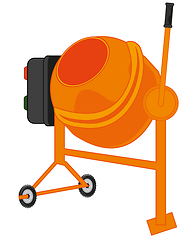 Image showing Concrete mixer for mix building mixture electric