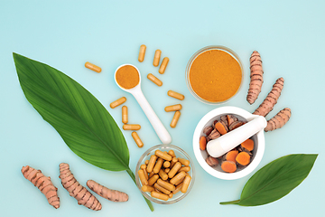 Image showing Turmeric Health Food and Herbal Medicine 