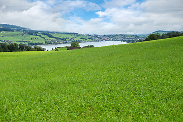 Image showing Beautiful landscape in Switzerland Alps. Lucerne lake