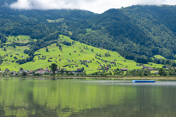 Image showing A calm place to rest and relax in Lake Lauerz