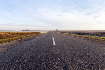 Image showing rural road in asphalt