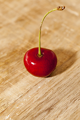 Image showing Red ripe cherry