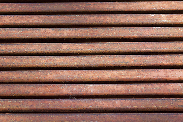 Image showing old rusty metal grate