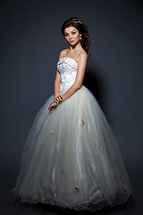 Image showing beautiful bride in wedding gown