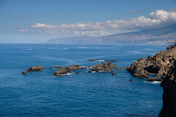 Image showing natural swimming pools on Tenerife island