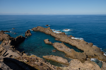Image showing natural swimming pools on Tenerife island