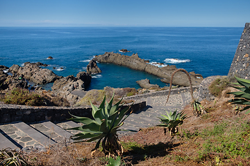 Image showing natural swimming pools on Tenerife island