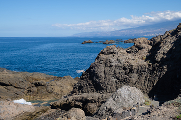 Image showing natural swimming pools on Tenerife island