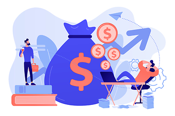 Image showing Passive income concept vector illustration.