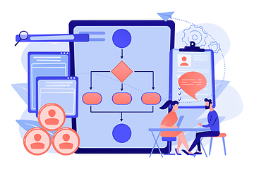 Image showing Employee assessment software concept vector illustration.