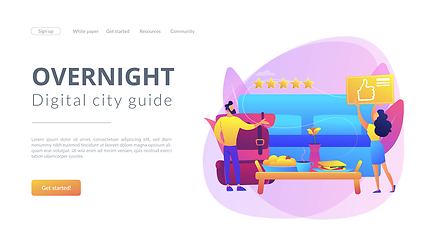 Image showing Bed and breakfast concept landing page