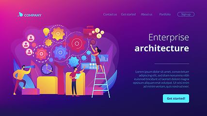 Image showing Enterprise architecture concept landing page