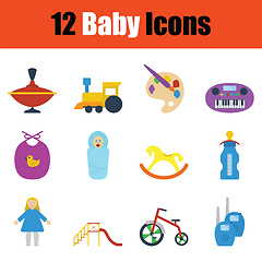 Image showing Baby icon set