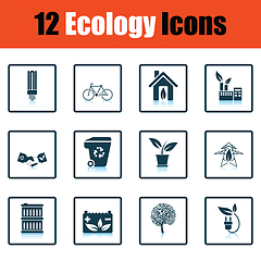 Image showing Ecology icon set