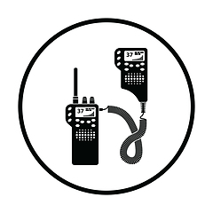 Image showing Police radio icon