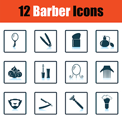 Image showing Barber icon set