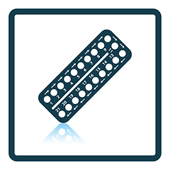 Image showing Contraceptive pil pack icon