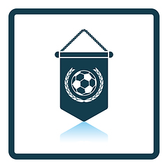 Image showing Football pennant icon