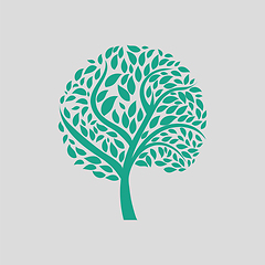 Image showing Ecological tree leaves icon
