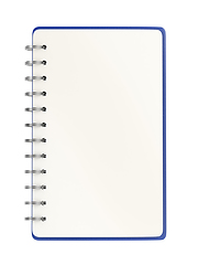 Image showing Blank spiral notebook