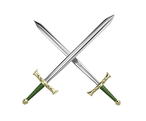 Image showing Crossed swords