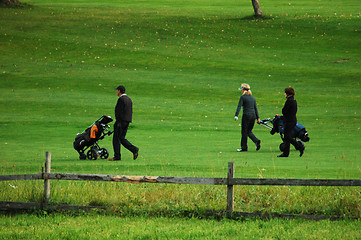 Image showing Golf players