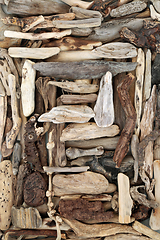 Image showing Natural Driftwood Abstract Art Design