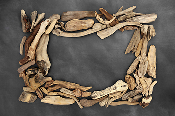 Image showing Natural Rectangular Driftwood Frame