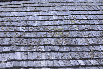 Image showing weathered old shingle texture