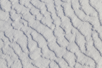 Image showing Surface snowdrifts, winter