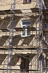 Image showing Scaffold in the building