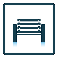 Image showing Tennis player bench icon