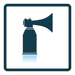 Image showing Football fans air horn aerosol icon