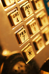 Image showing Telephone buttons