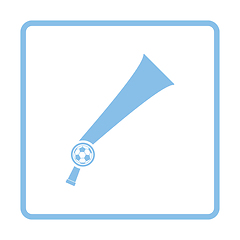 Image showing Football fans wind horn toy icon