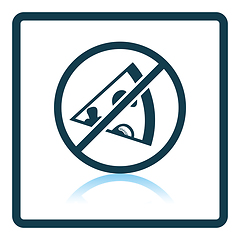 Image showing Prohibited pizza icon