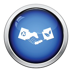 Image showing Ecological handshakes icon