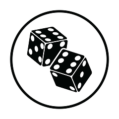 Image showing Craps dice icon