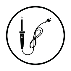 Image showing Soldering iron icon