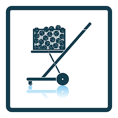 Image showing Tennis cart ball icon