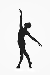 Image showing male ballet dancer silhouette