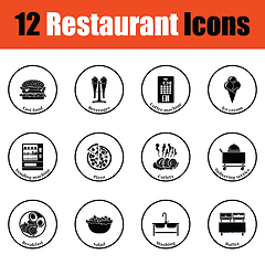 Image showing Restaurant icon set