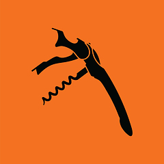 Image showing Waiter corkscrew icon